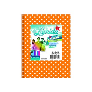LAPRIDA CUADERNO LUNAR NARANJA RAYADO T/D x 50hj
